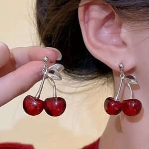 Cherry Drop Earrings